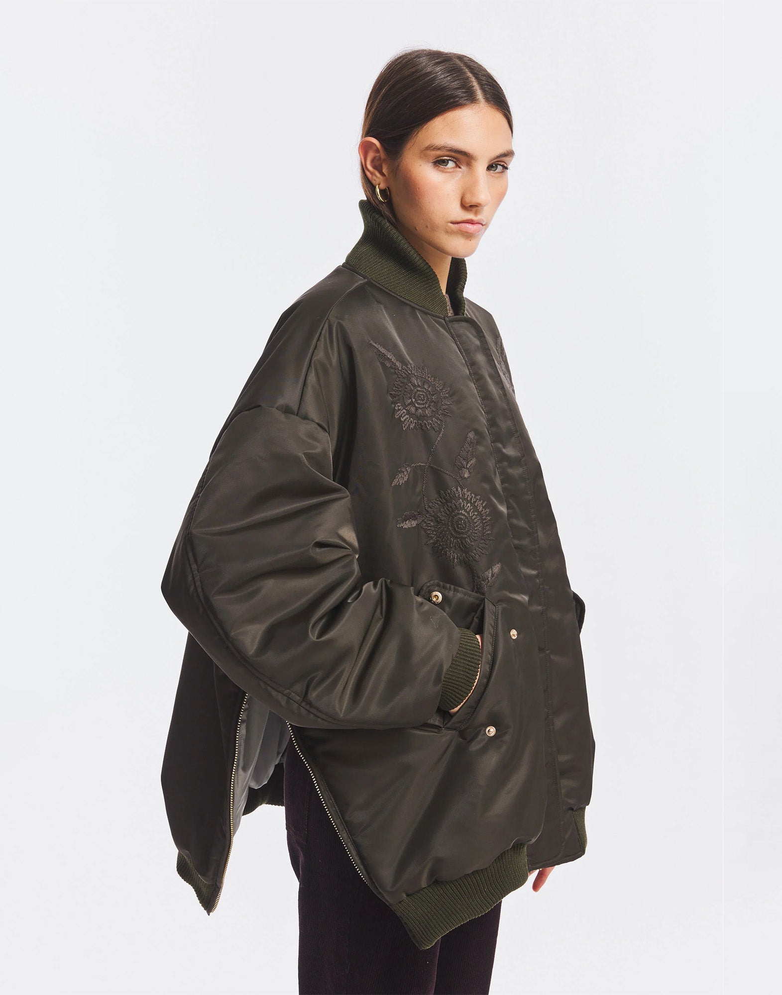 ANTIK BATIK Bomber Oversize Ricamato