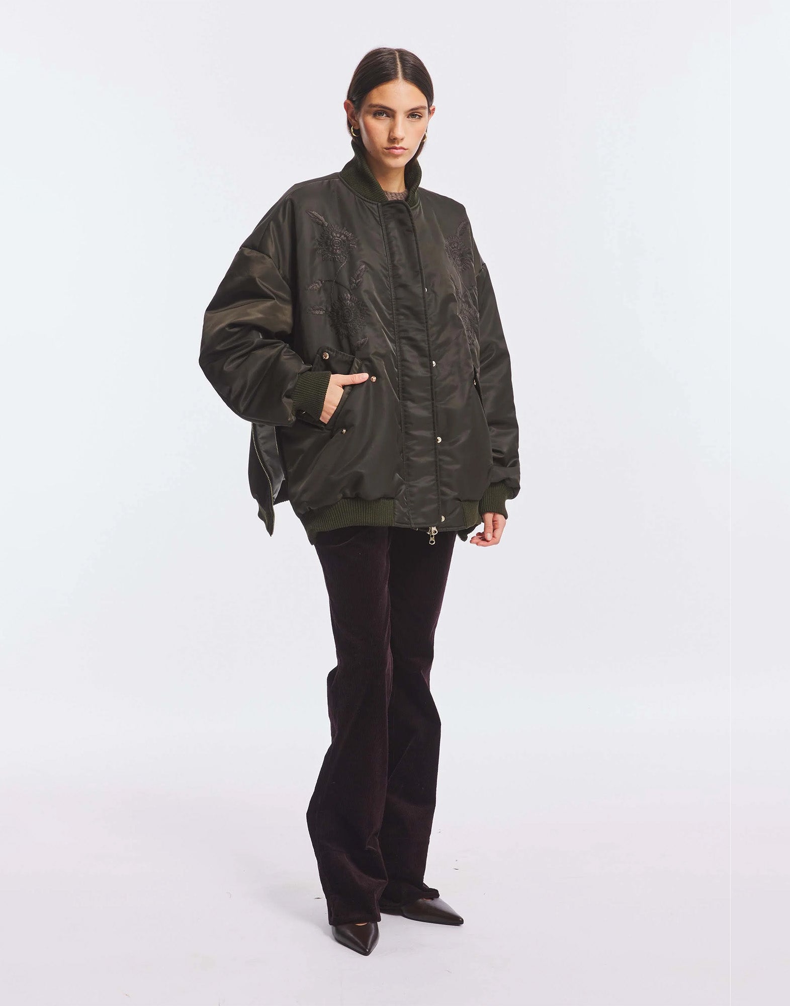 ANTIK BATIK Bomber Oversize Ricamato