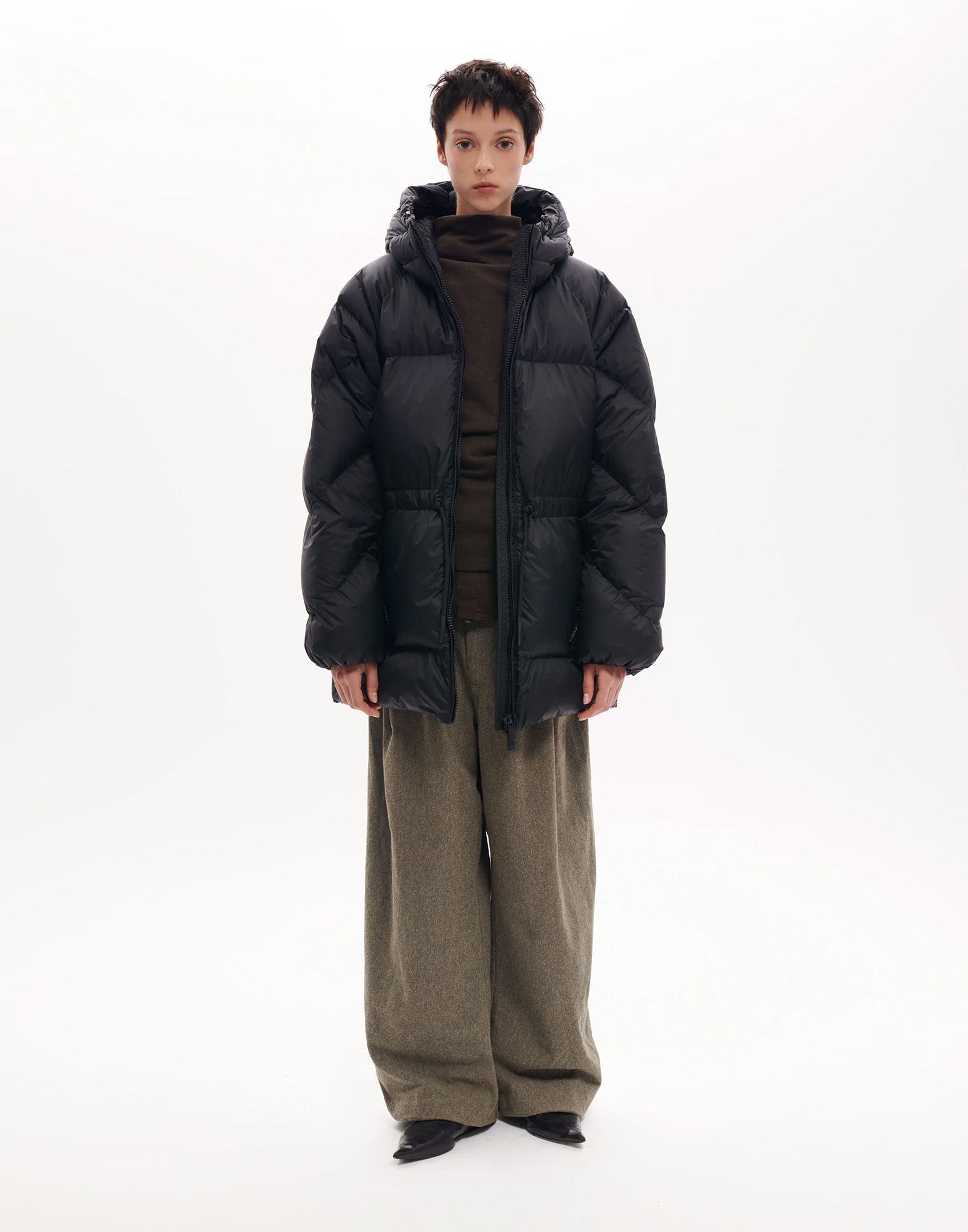 BACON Piumino Lungo OWL Coat FCS Black