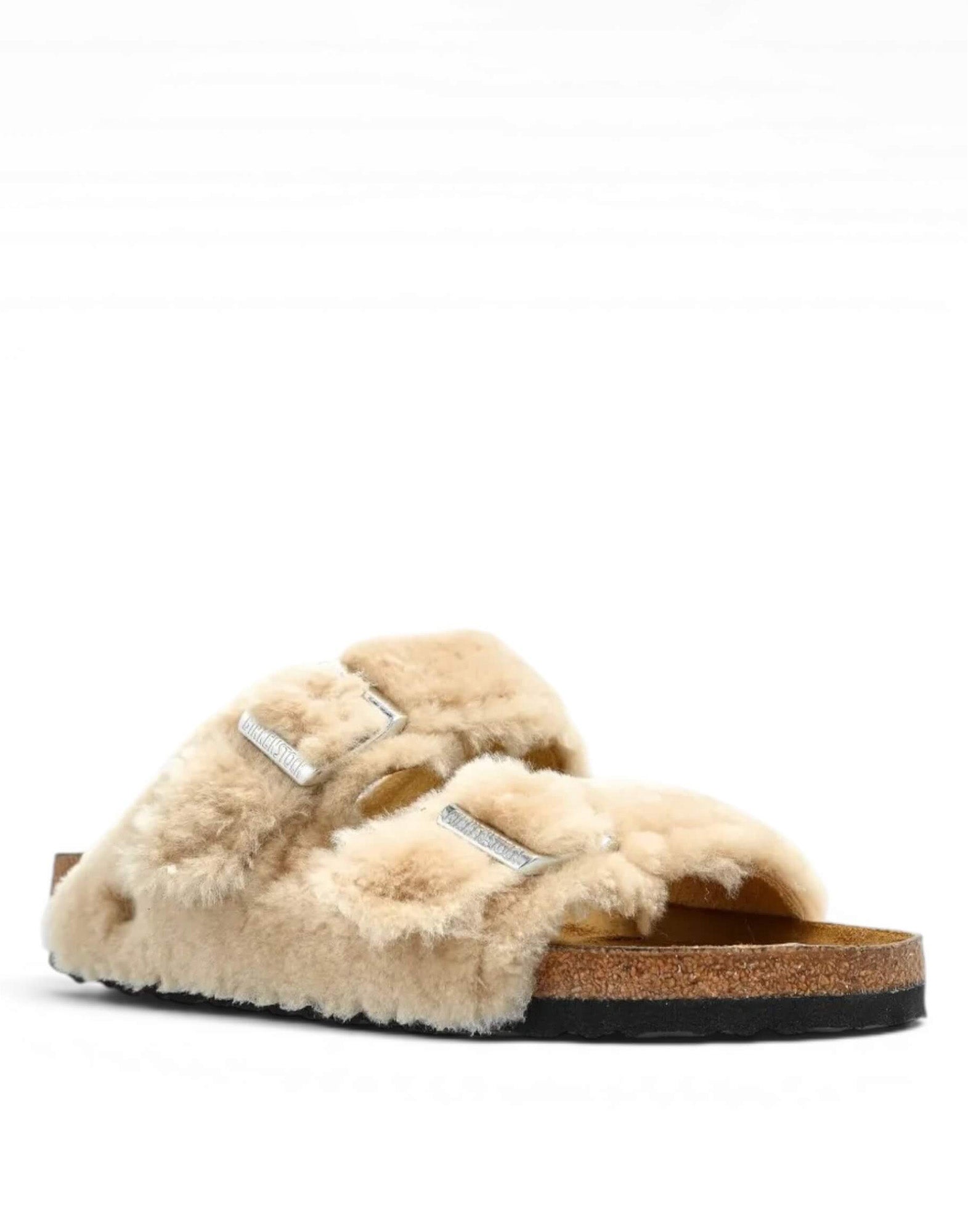 BIRKENSTOCK Arizona Shearling Sandcastle