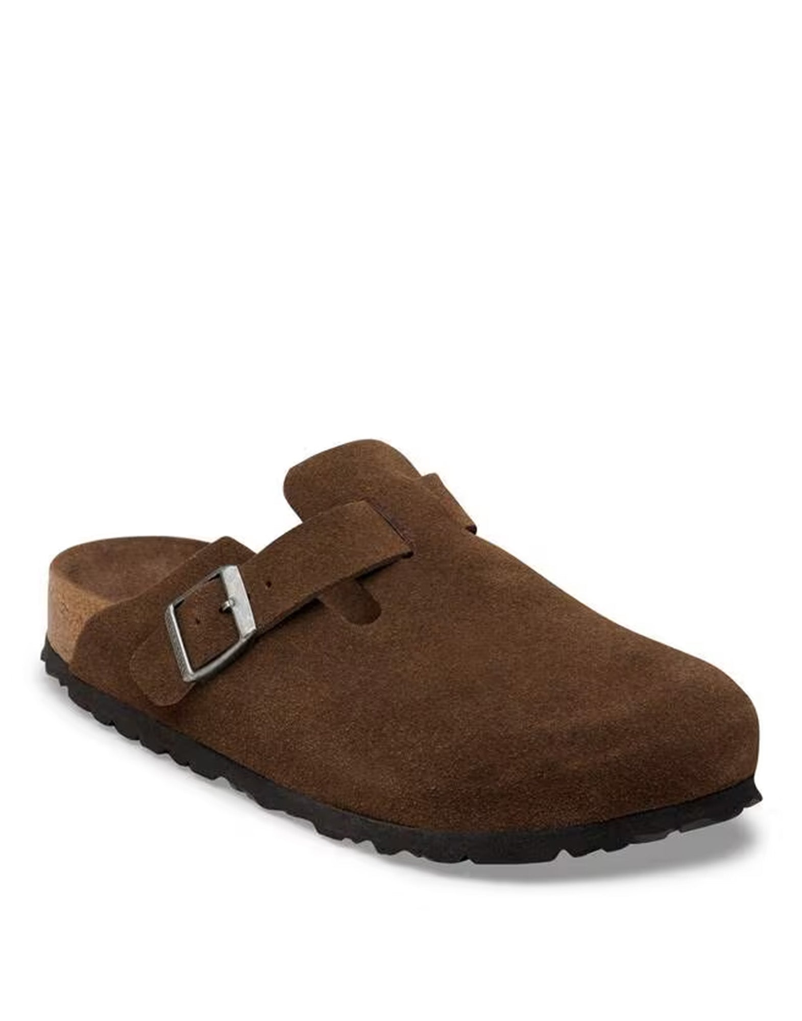 BIRKENSTOCK Boston SFB in Pelle Scamosciata Carafe Tonal