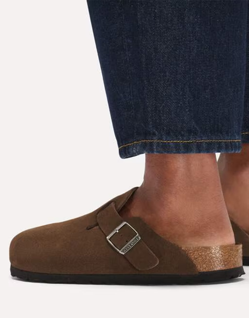 BIRKENSTOCK Boston SFB in Pelle Scamosciata Carafe Tonal