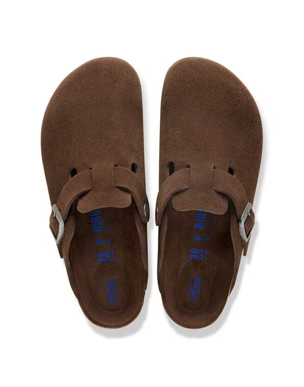 BIRKENSTOCK Boston SFB in Pelle Scamosciata Carafe Tonal