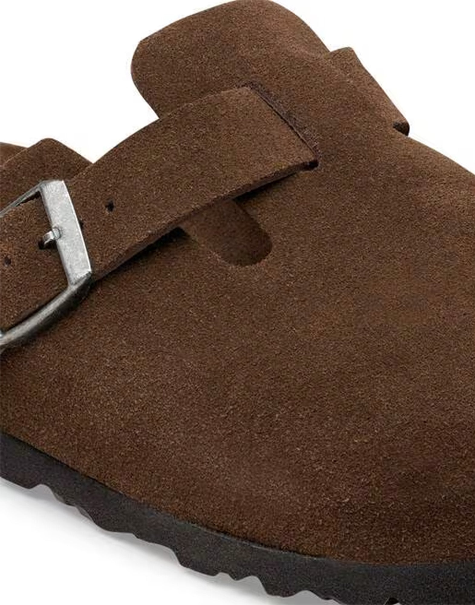 BIRKENSTOCK Boston SFB in Pelle Scamosciata Carafe Tonal
