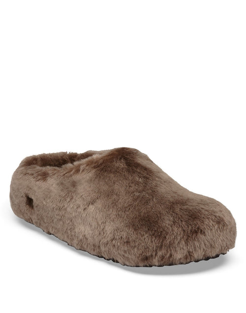 BIRKENSTOCK Sabot Amsterdam Wrapped Shearling Upper Gray Taupe