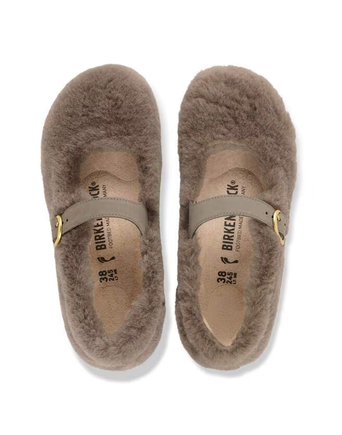 BIRKENSTOCK Santa Clarita in Shearling Gray Taupe