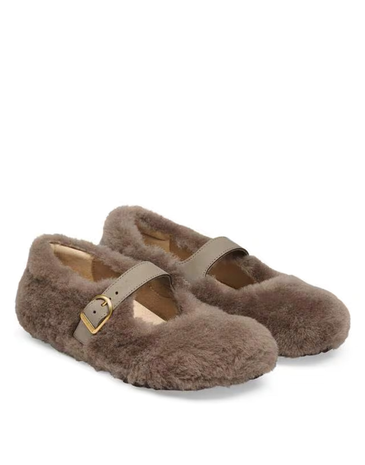 BIRKENSTOCK Santa Clarita in Shearling Gray Taupe