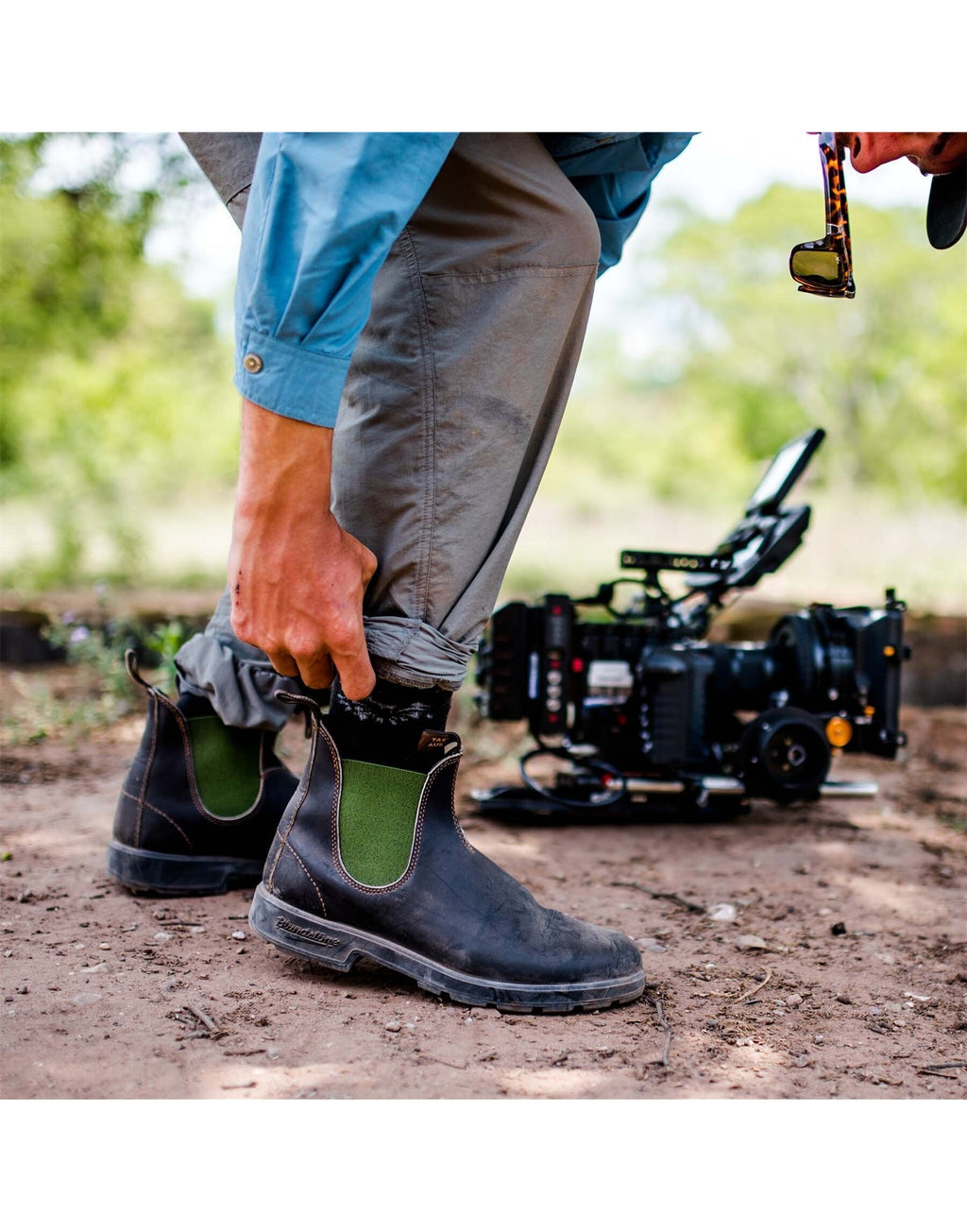 BLUNDSTONE Chelsea Boots 519 Stout Brown & Olive