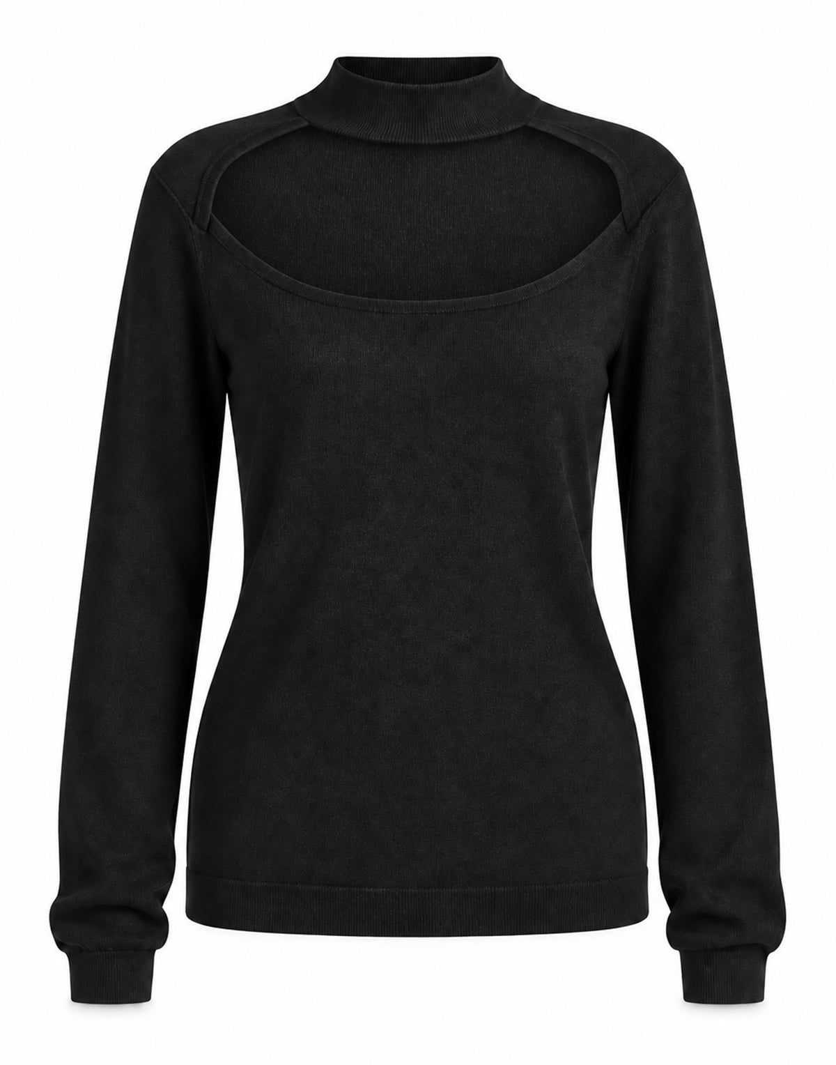 CIRCUS HOTEL Maglia Cut-Out Con Dettaglio Lurex Nera