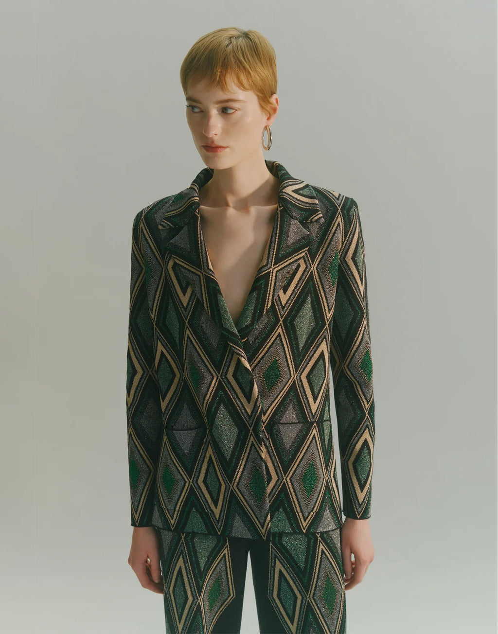 CIRCUS HOTEL Giacca Blazer in Jacquard Lamé