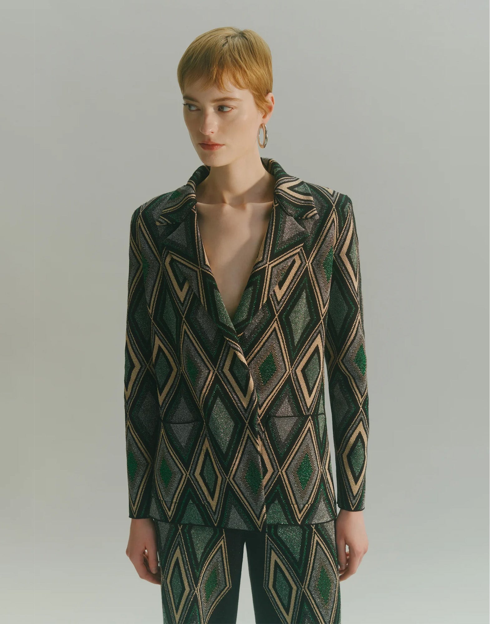 CIRCUS HOTEL Giacca Blazer in Jacquard Lamé