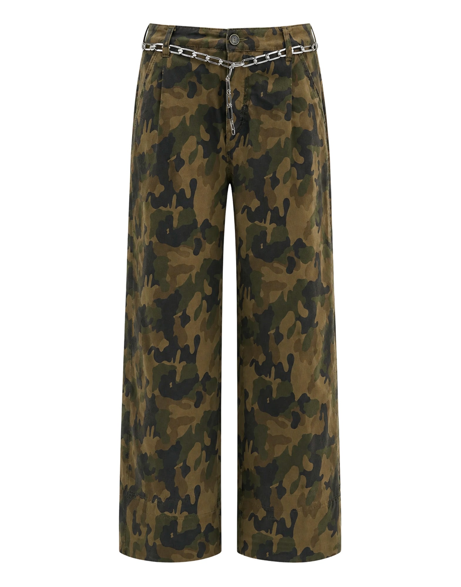 CIRCUS HOTEL Jeans Boyfriend Stampa Camouflage