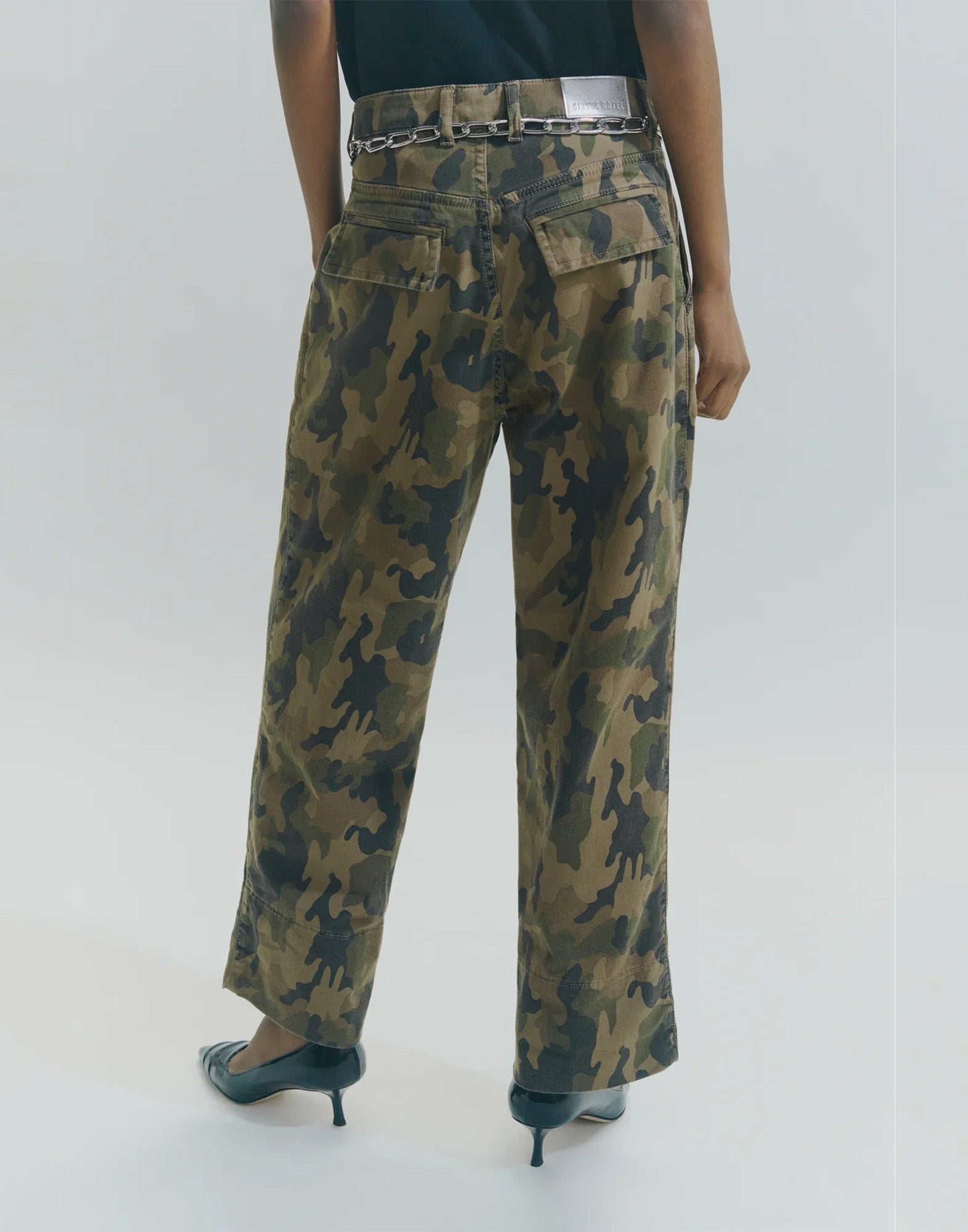 CIRCUS HOTEL Jeans Boyfriend Stampa Camouflage