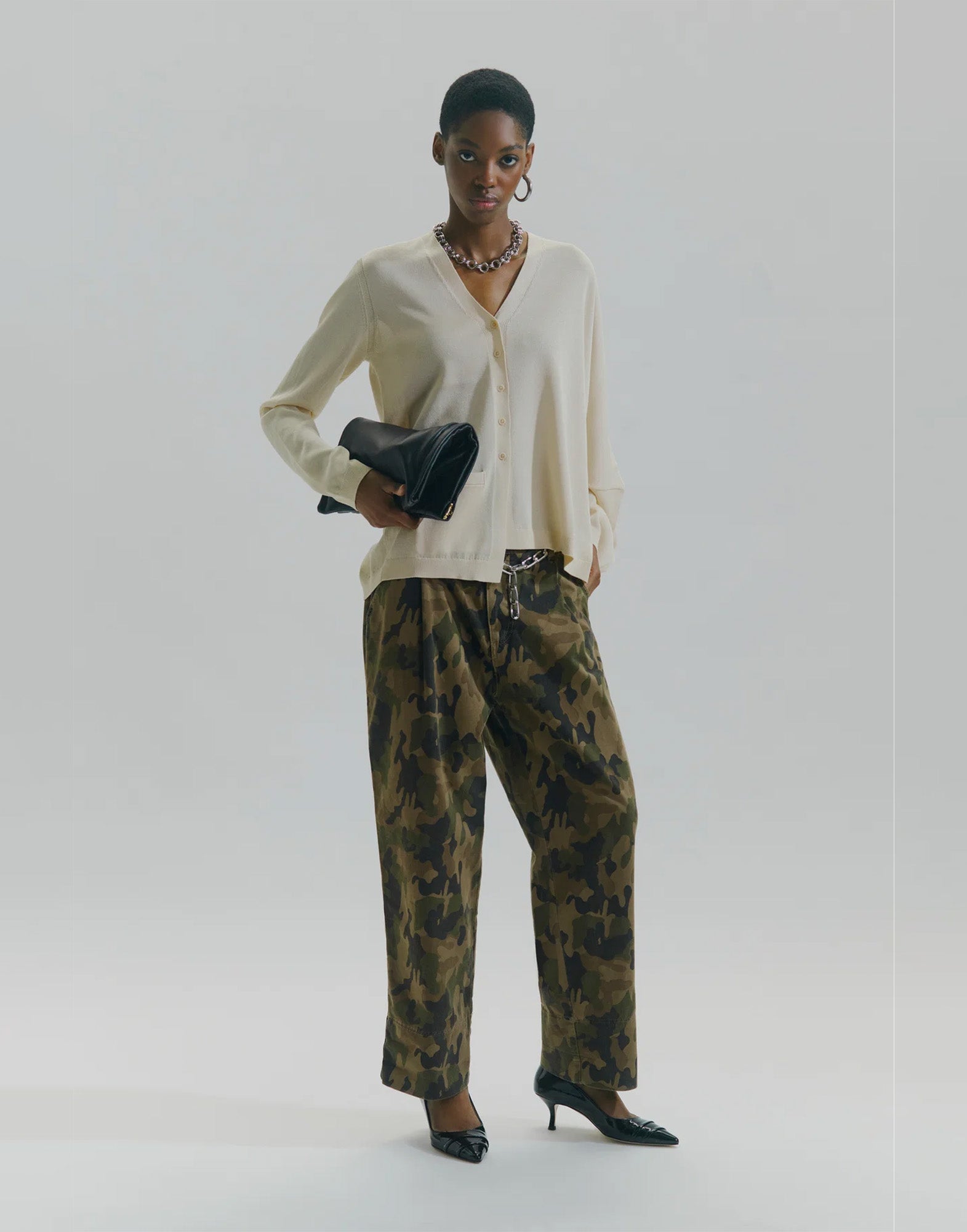 CIRCUS HOTEL Jeans Boyfriend Stampa Camouflage