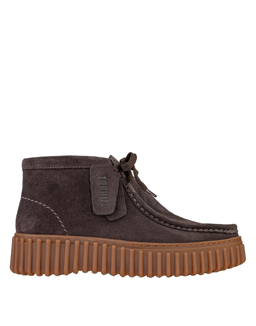 CLARKS Polacchino Torhill Moss Moss Dark Brown Suede