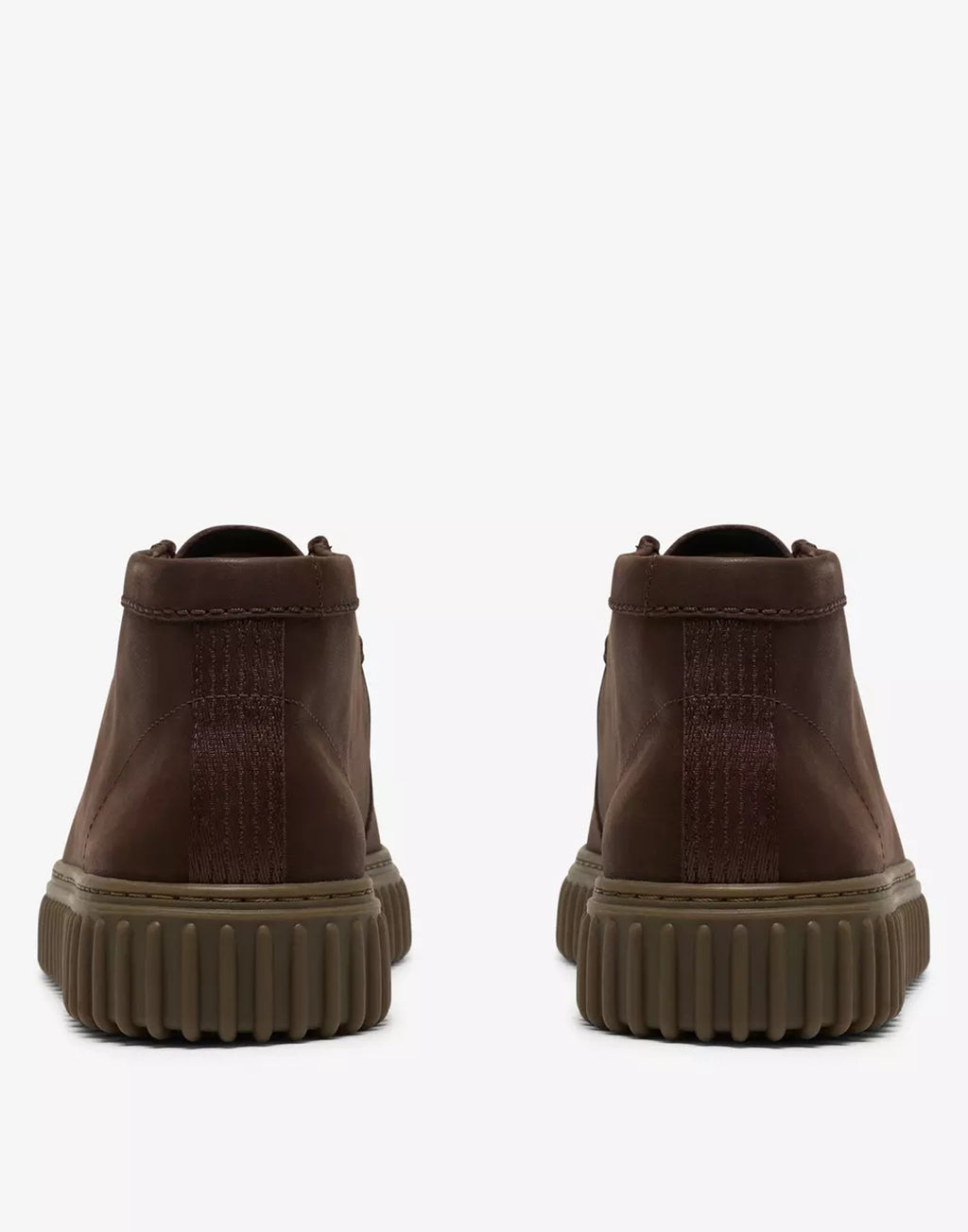 CLARKS Polacchino Torhill Hi Dark Brown Leather
