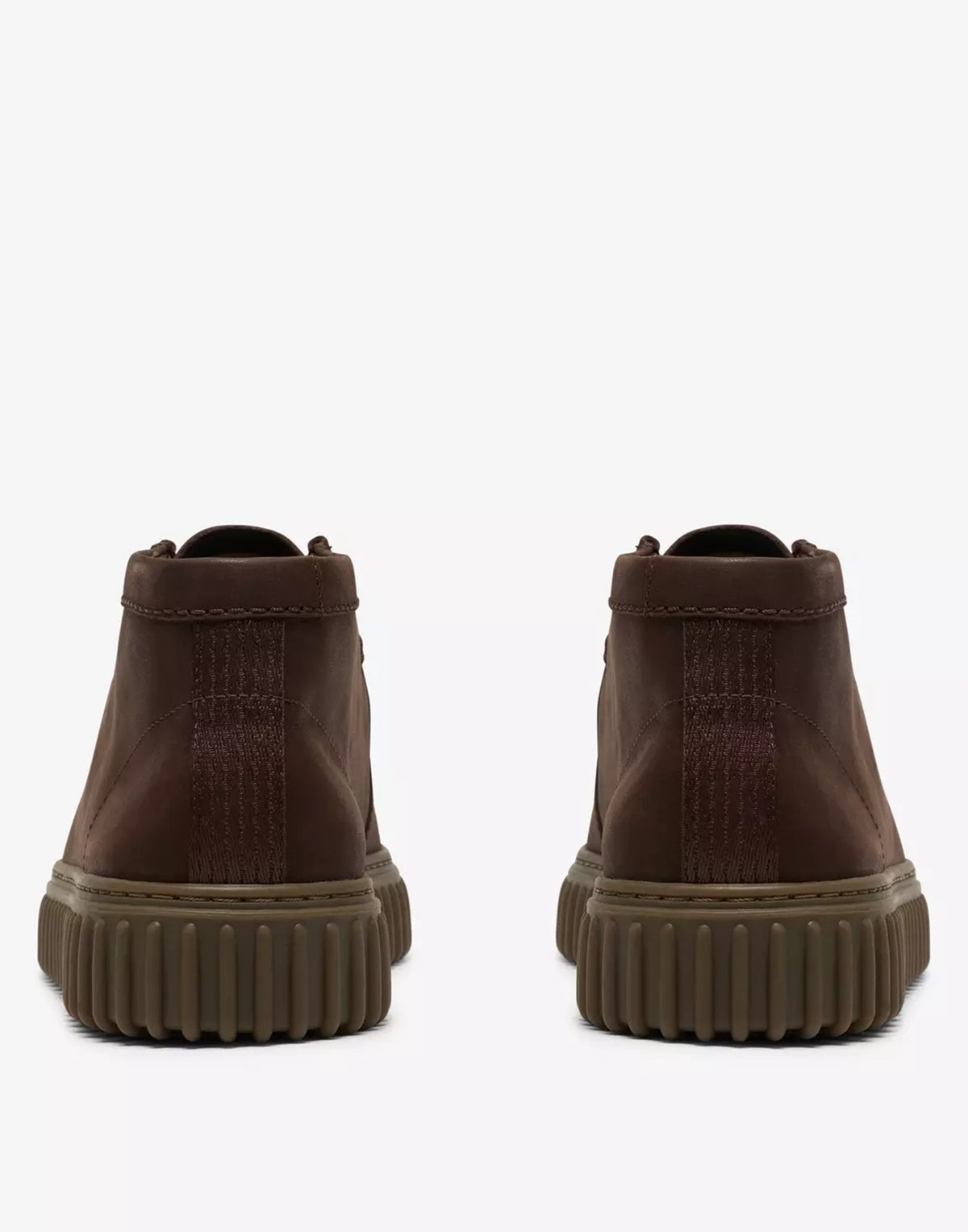 CLARKS Polacchino Torhill Hi Dark Brown Leather