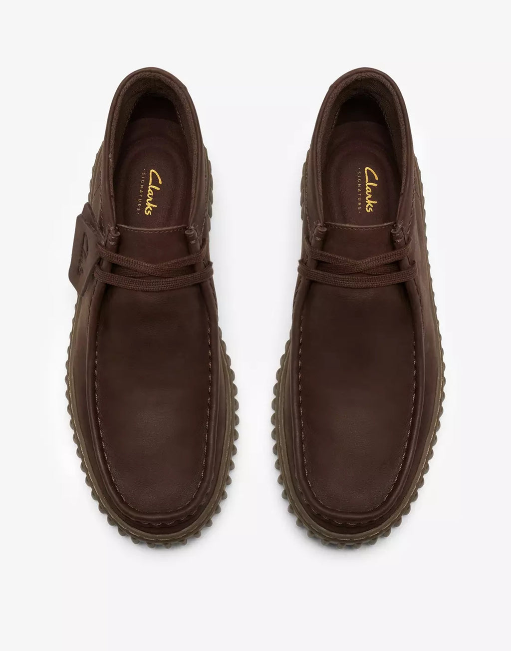 CLARKS Polacchino Torhill Hi Dark Brown Leather