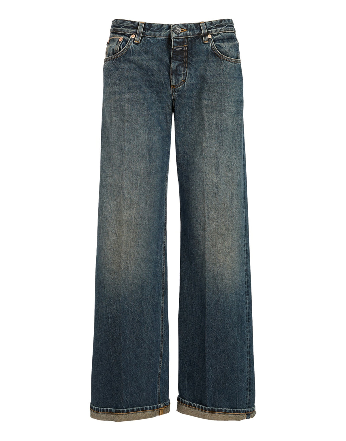 CLOSED Jeans Gillan a Gamba Ampia Blu Scuro