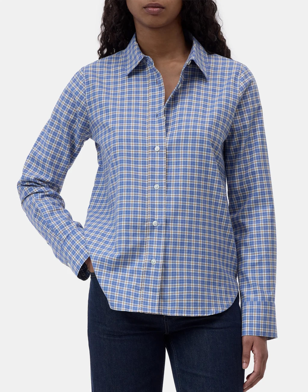 CLOSED Camicia Check in Cotone e Lyocell
