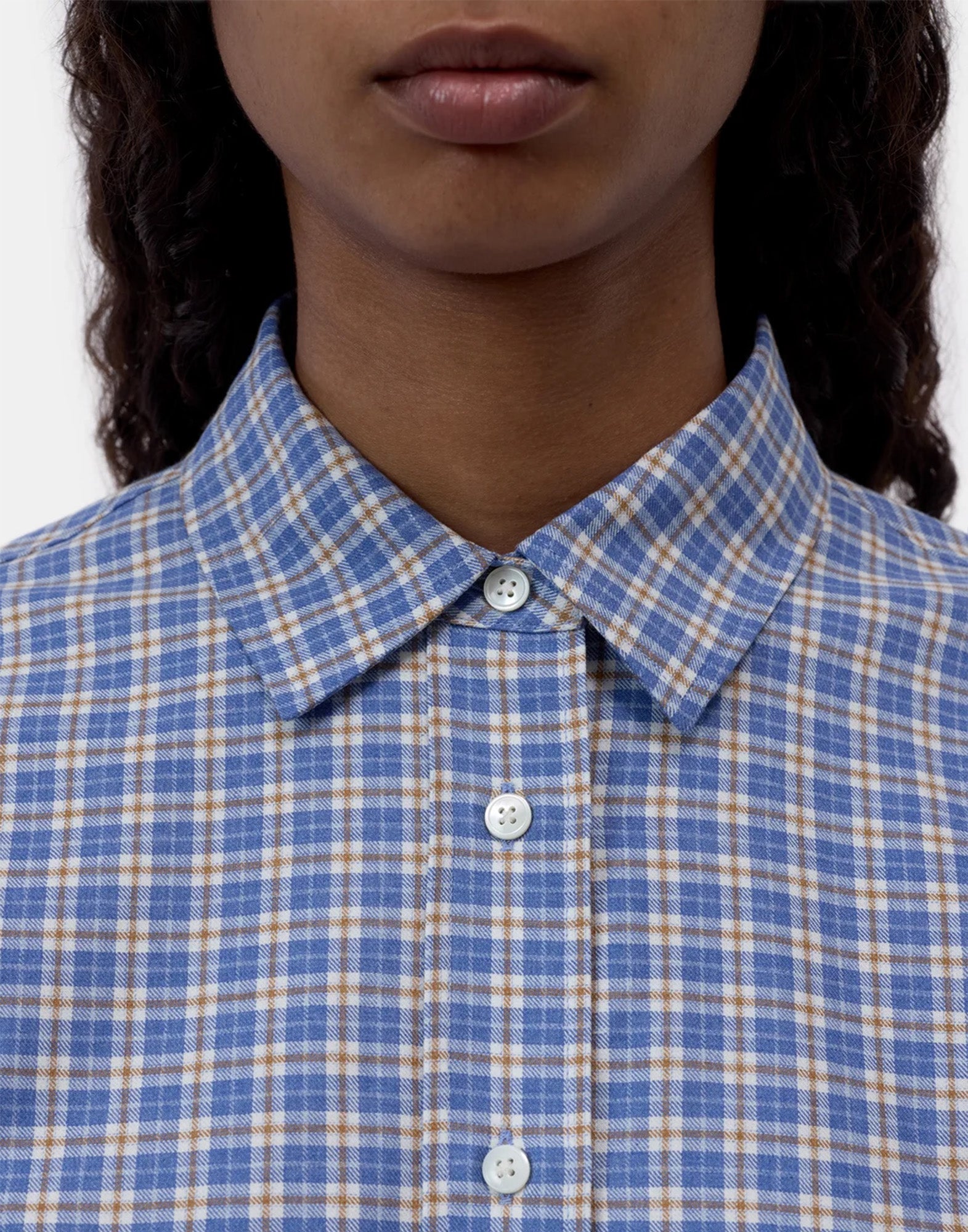 CLOSED Camicia Check in Cotone e Lyocell
