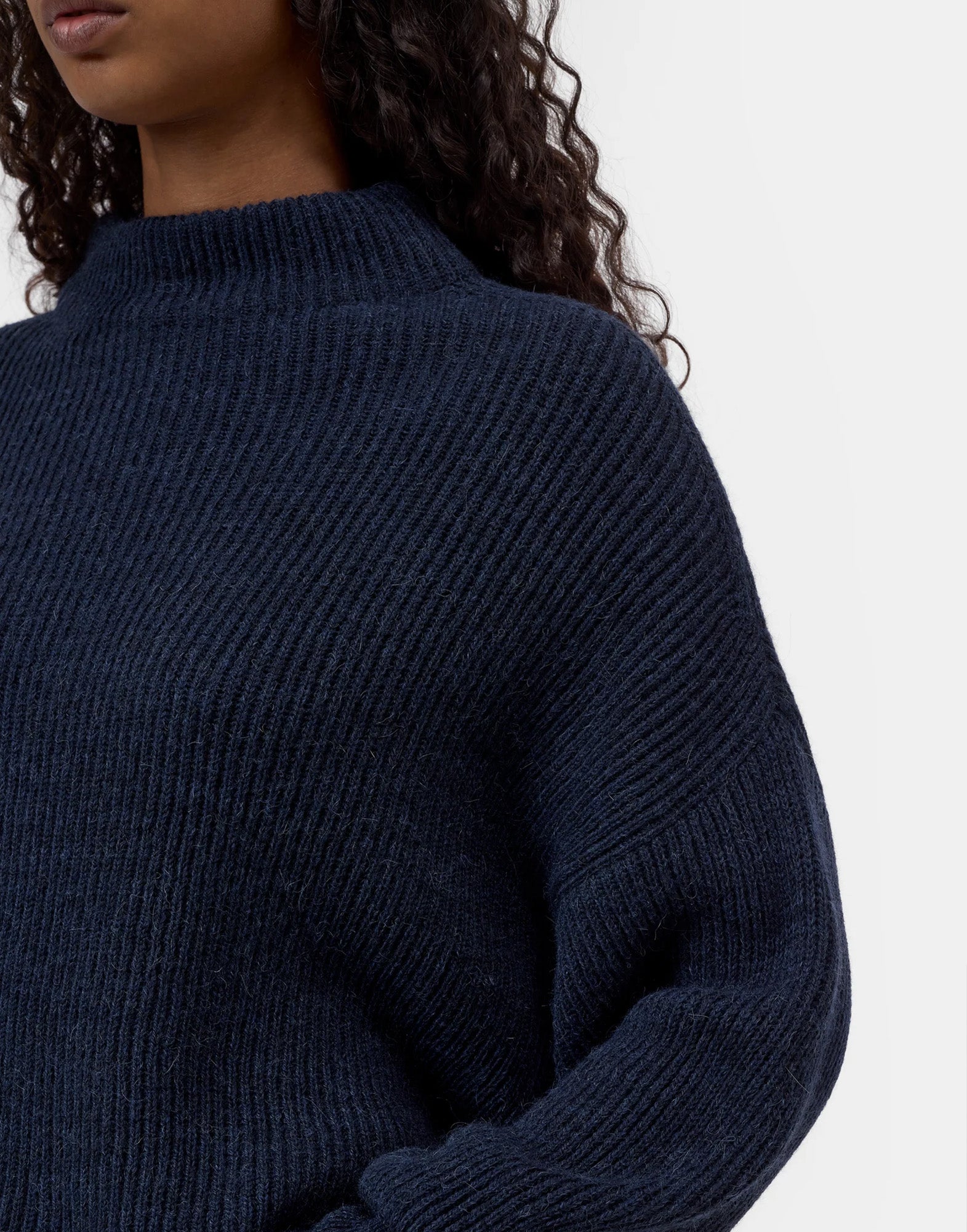 CLOSED Maglione in Misto Alpaca e Lana Dark Night