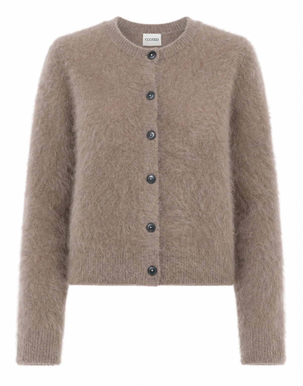 Gilet CLOSED en cachemire brossé beige blé