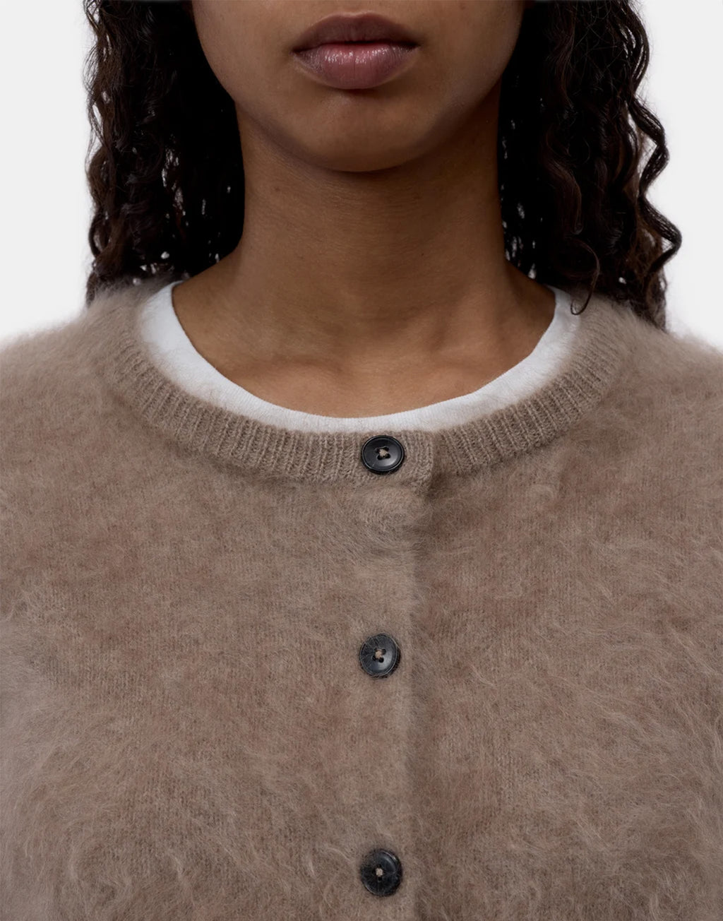 CLOSED Cardigan in Cashmere Spazzolato Wheat Beige