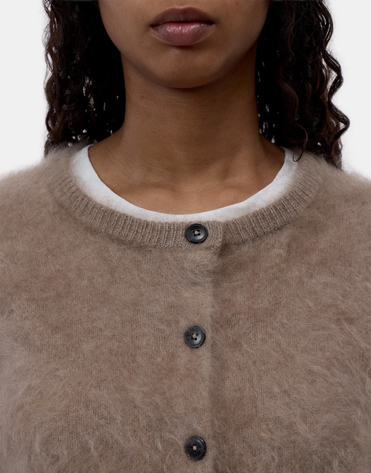 CLOSED Cardigan in Cashmere Spazzolato Wheat Beige