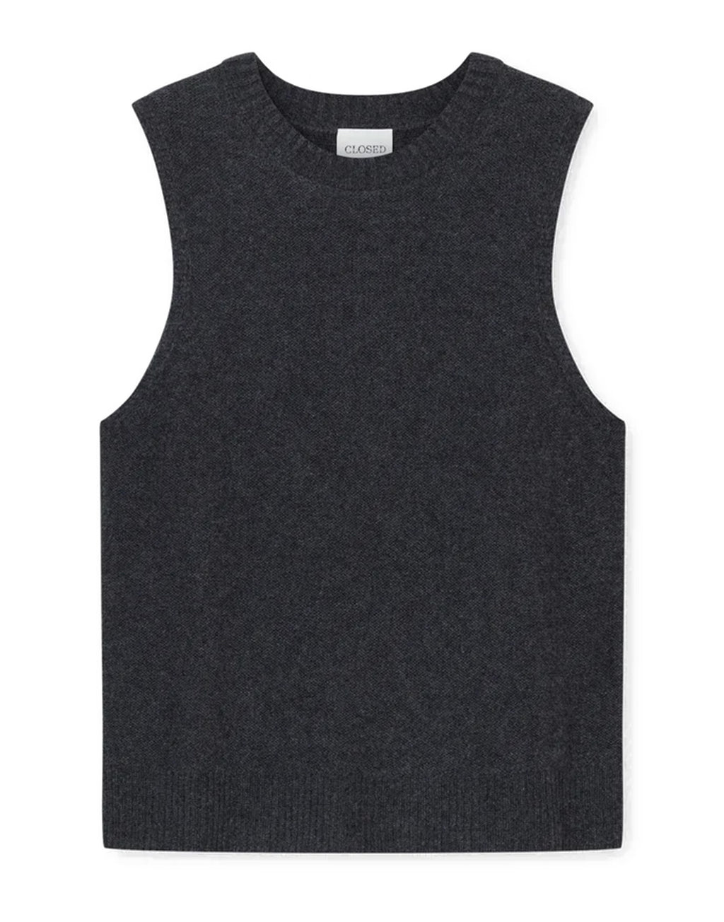 CLOSED Top in Cashmere Traforato Black Melange