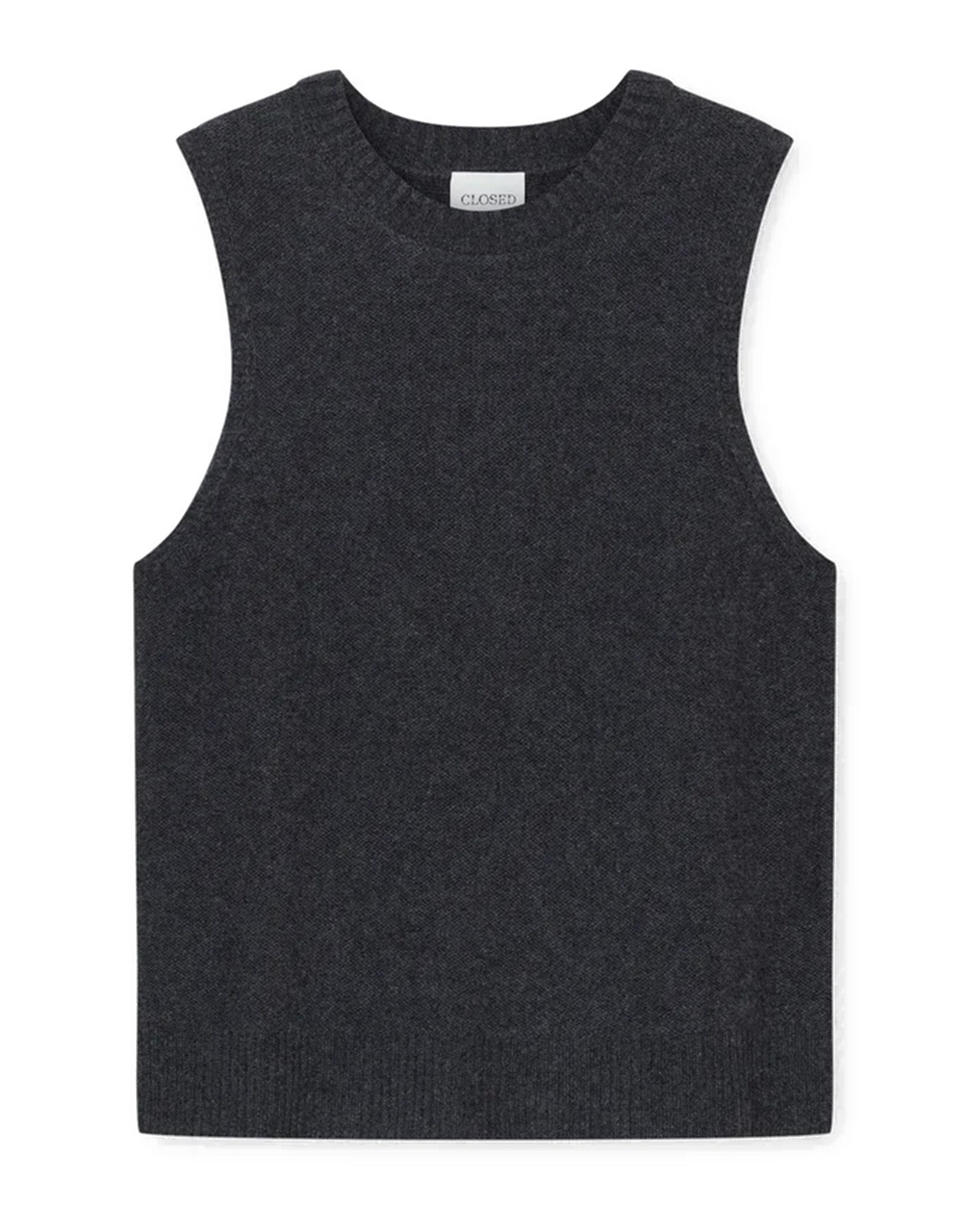 CLOSED Top in Cashmere Traforato Black Melange