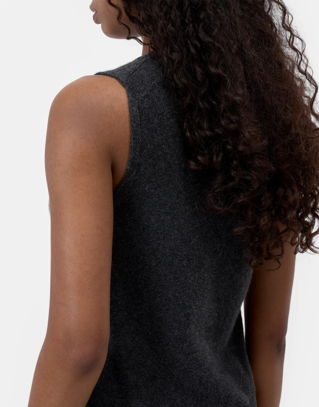 CLOSED Top in Cashmere Traforato Black Melange