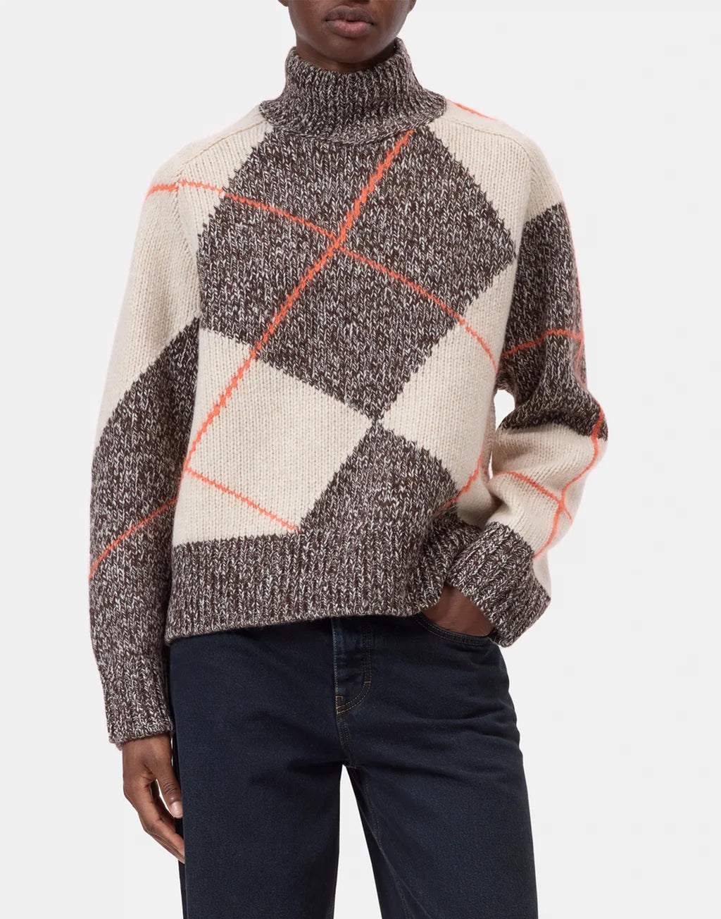CLOSED Maglione Argyle in Lana e Mohair