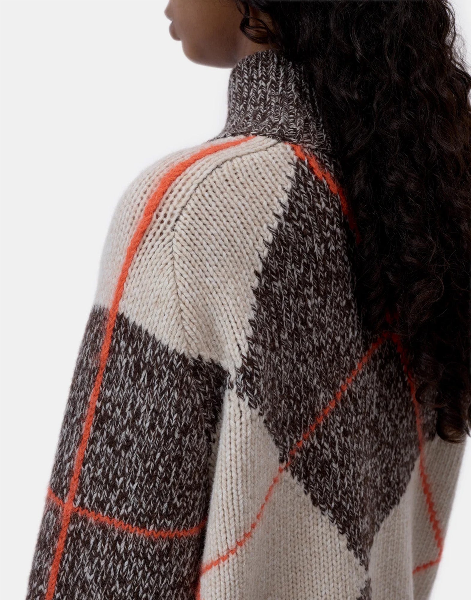 CLOSED Maglione Argyle in Lana e Mohair