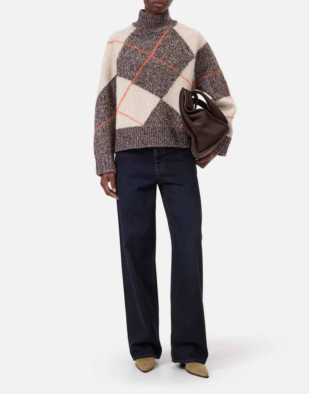CLOSED Maglione Argyle in Lana e Mohair