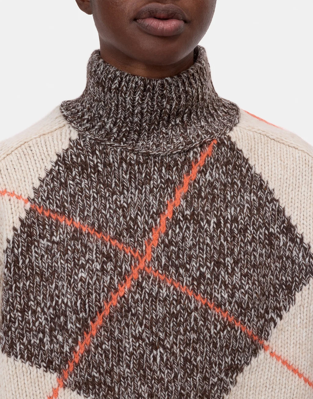 CLOSED Maglione Argyle in Lana e Mohair