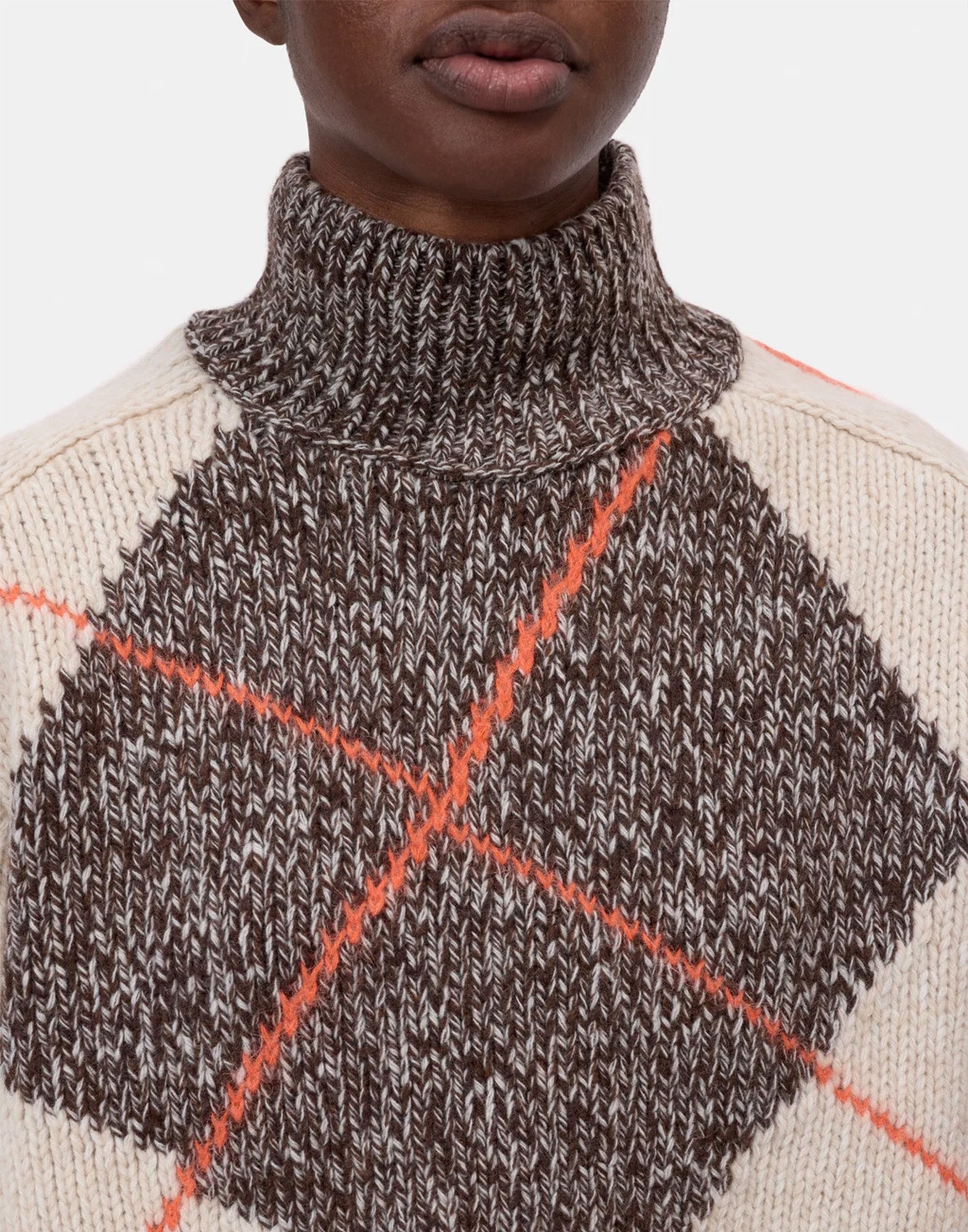CLOSED Maglione Argyle in Lana e Mohair