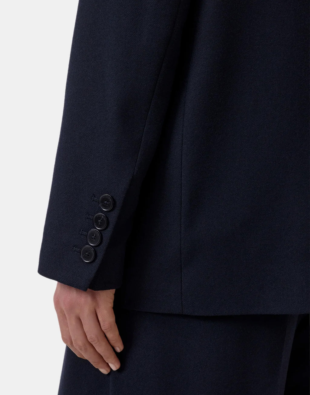 CLOSED Blazer Doppiopetto in Misto Lana Dark Night