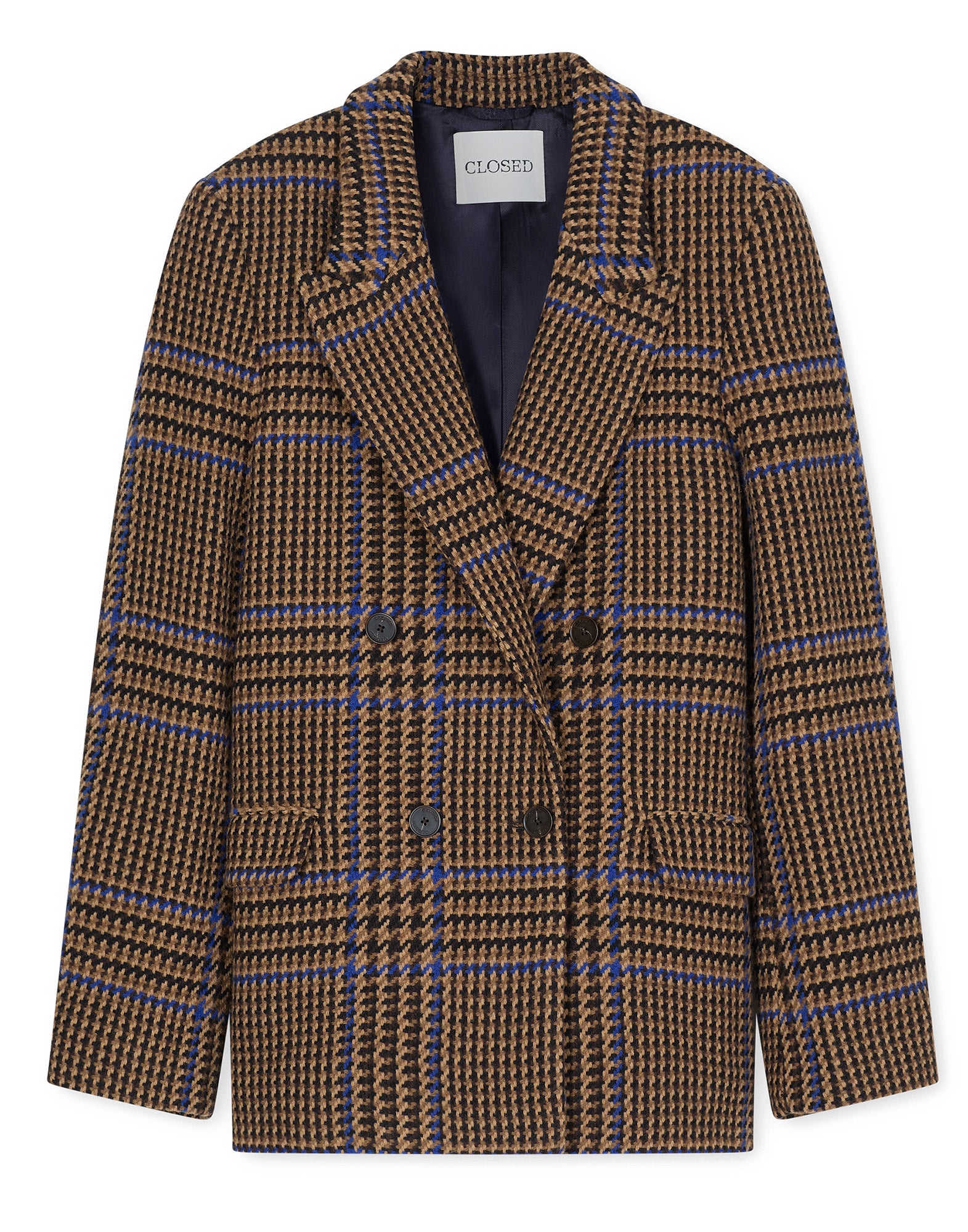 CLOSED Blazer a Quadri in Misto Lana