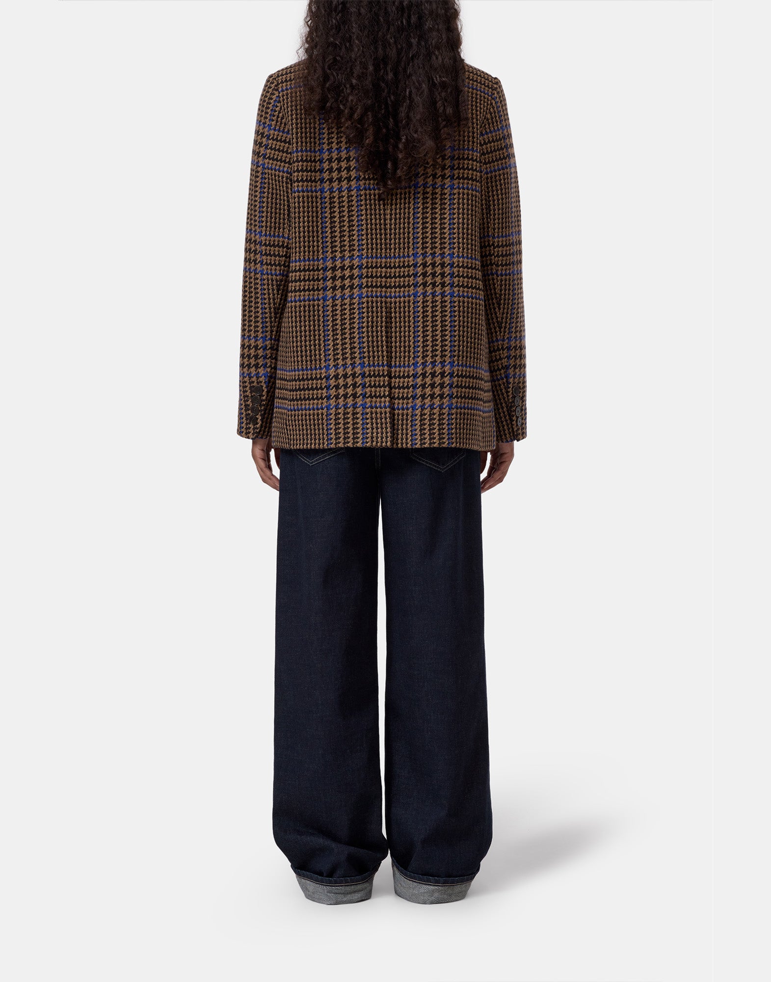 CLOSED Blazer a Quadri in Misto Lana