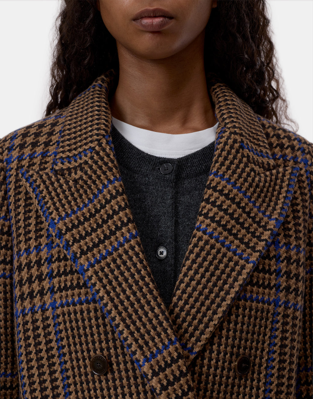 CLOSED Blazer a Quadri in Misto Lana