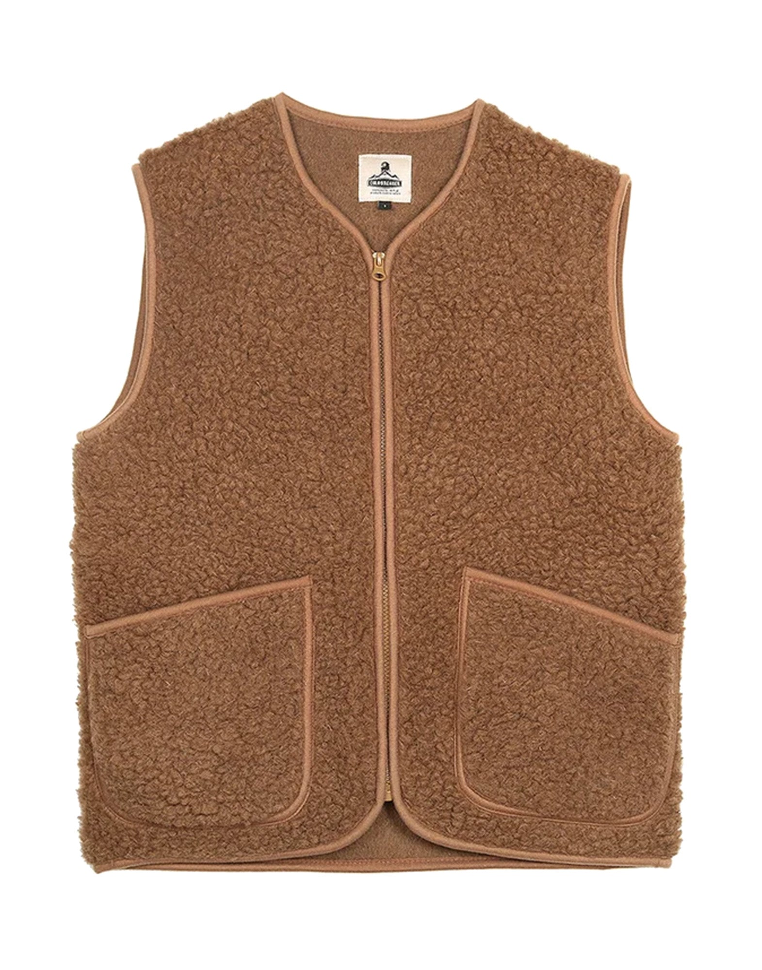 COLDBREAKER Gilet Pepitko in Lana Merino Cammello