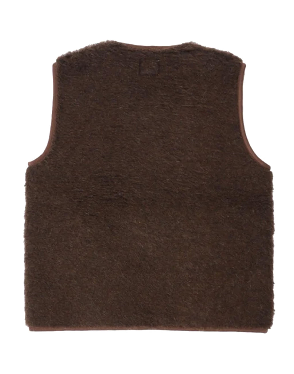 COLDBREAKER Gilet Pepitko in Lana Merino Dark Brown
