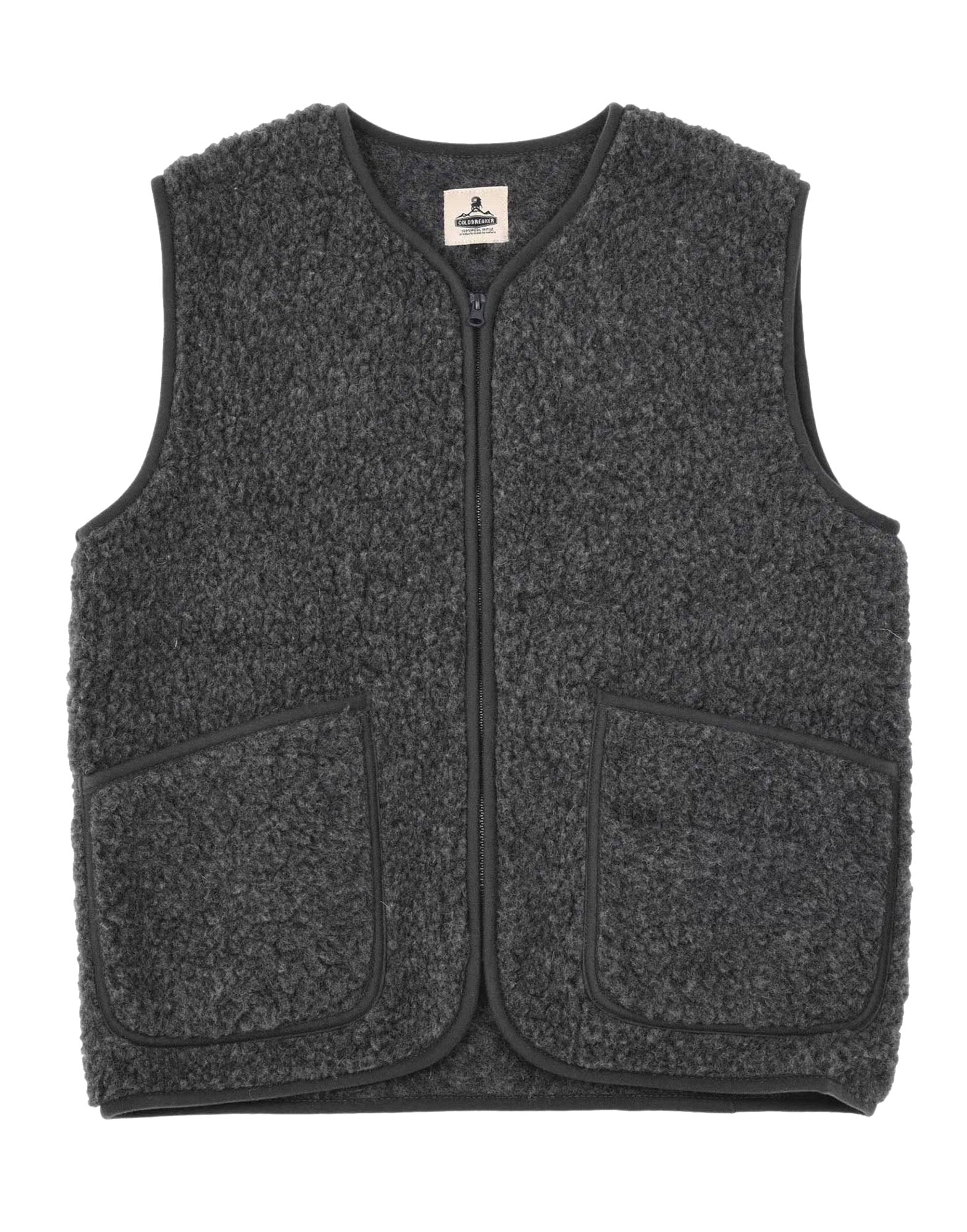 COLDBREAKER Gilet Pepitko in Lana Merino Graphite