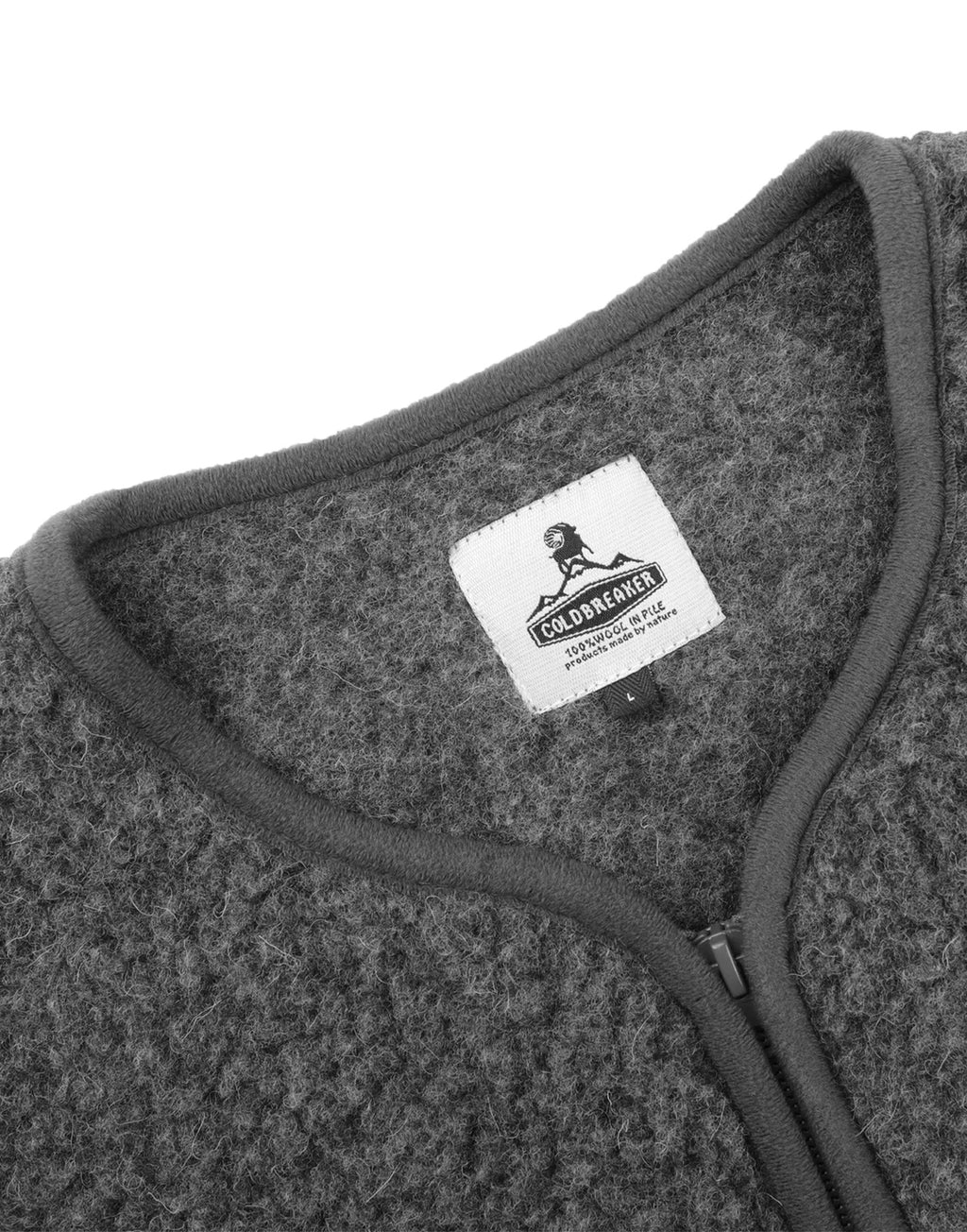 COLDBREAKER Gilet Pepitko in Lana Merino Graphite