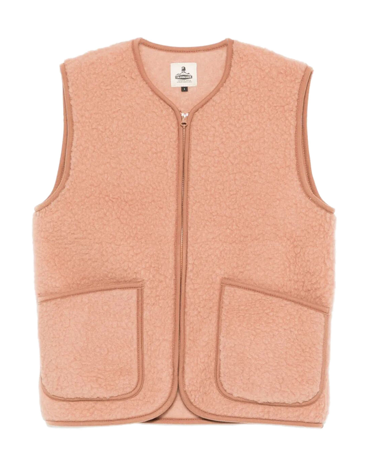 COLDBREAKER Gilet Pepitko in Lana Merino Rugby Tan