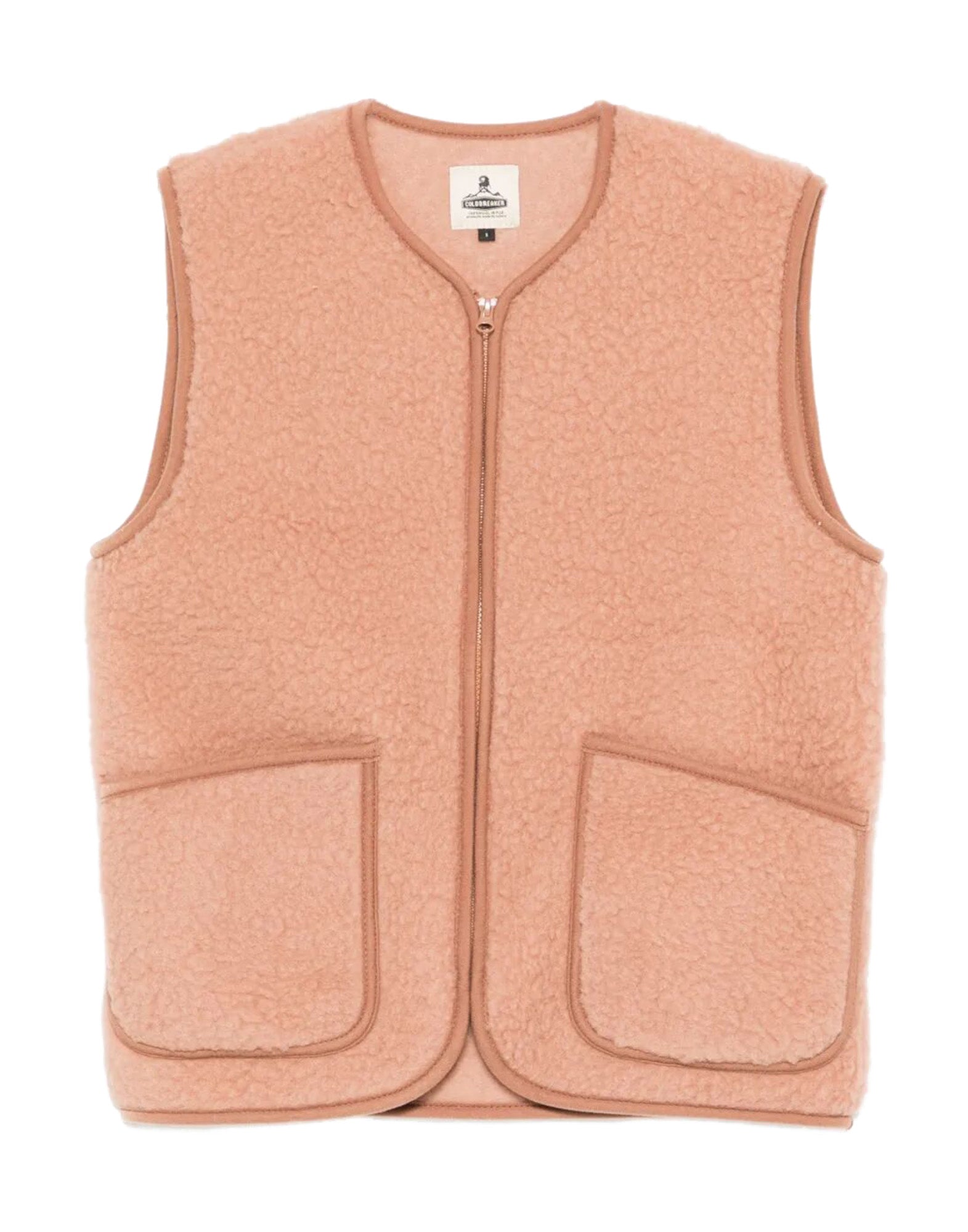 COLDBREAKER Gilet Pepitko in Lana Merino Rugby Tan