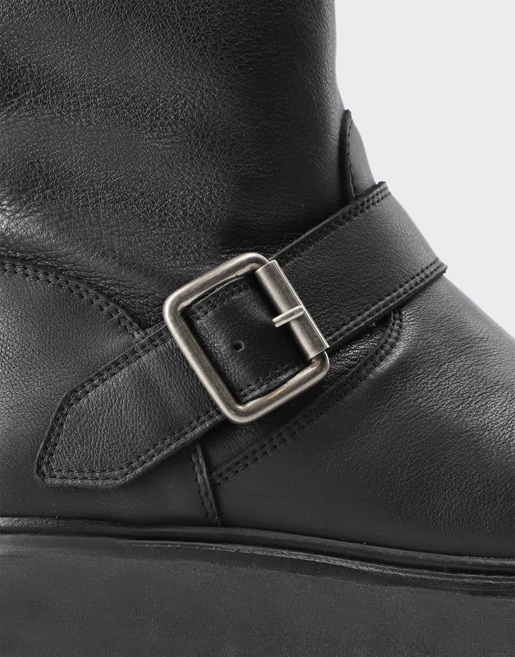 COPENHAGEN Stivali Biker in Pelle Nera