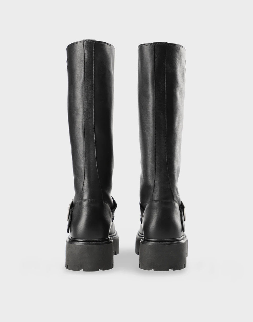 COPENHAGEN Stivali Biker in Pelle Nera