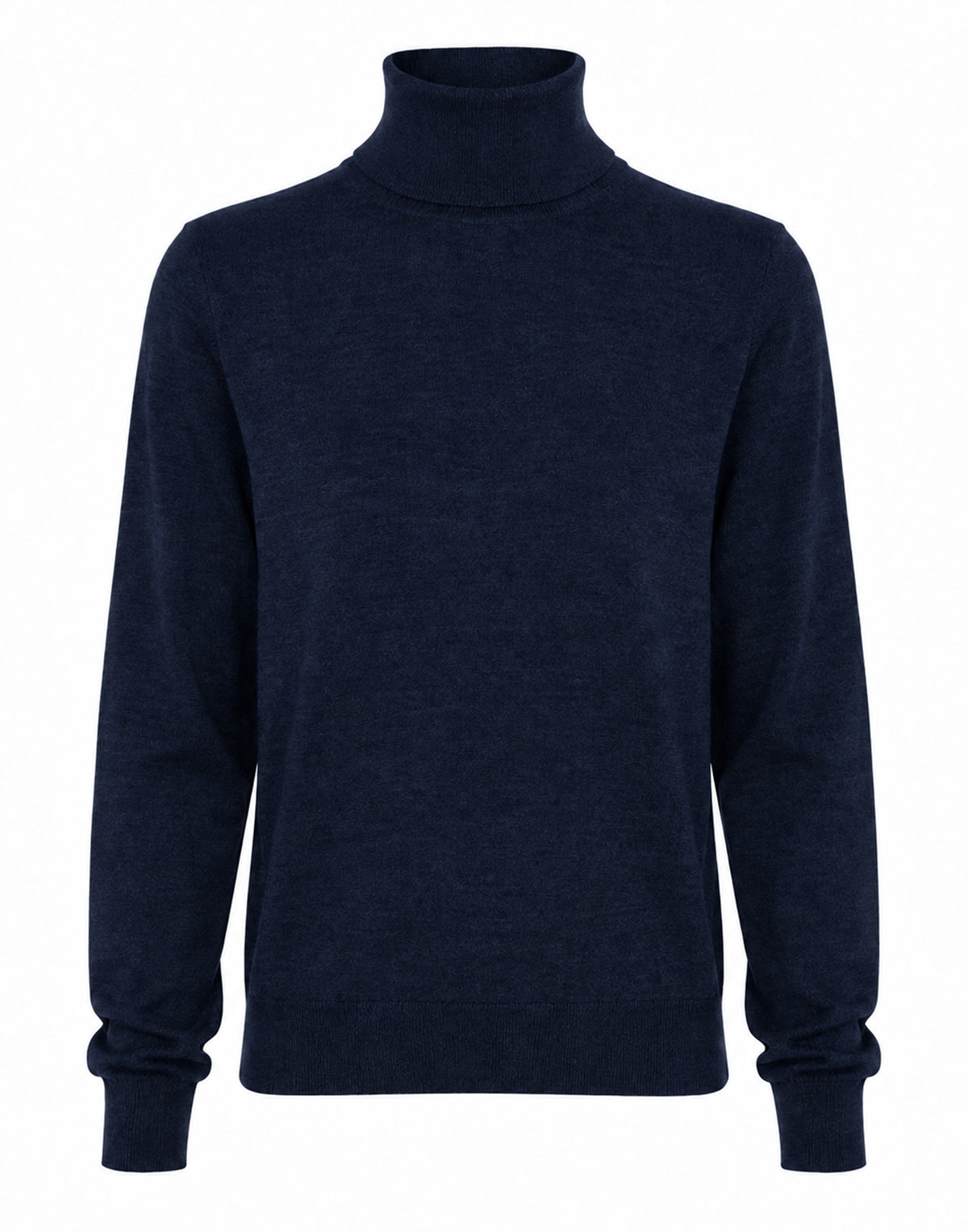 DANIELE FIESOLI Maglione a Collo Alto in Lana Merino Blu Notte